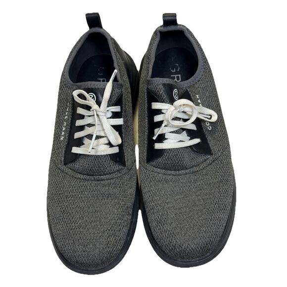 Cole Haan Grand Sport Journey Knit Sneakers Men’s Sz 10 Charcoal Black Lace Up - Picture 2 of 9